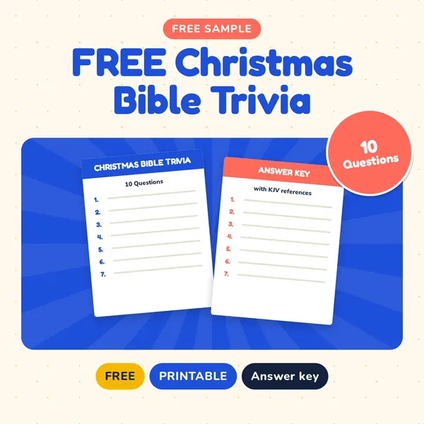 FREE Christmas Bible Trivia preview